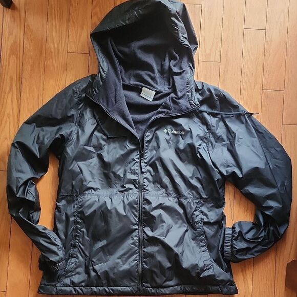 Columbia Black Ski Jacket Waterproof Hooded - Picture 1 of 5